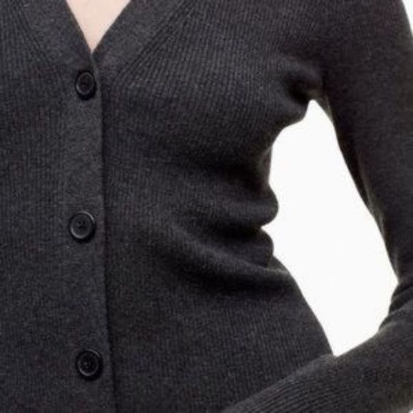 Wilfred Charcoal Button-Down Midi Dress - Picture 3 of 9